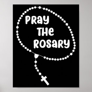 Poster Reze Inspiracional Para O Rosário. Faith Sayings T