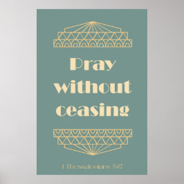 Poster Reze Sem Cessar 1 Tessalónica 5:17