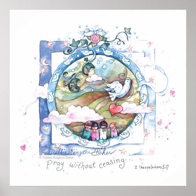 Poster Reze sem parar (Frente)