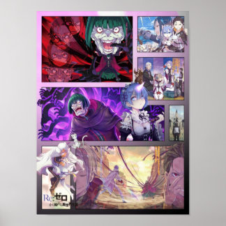 Poster ReZero Betelgueuse Rem y Subaru