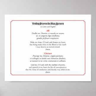 Poster Rezos de Colheita para Servidores Altar (Alb)