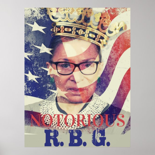 Poster RGB Ruth Bader Ginsburg Liberal Feminista (Frente)