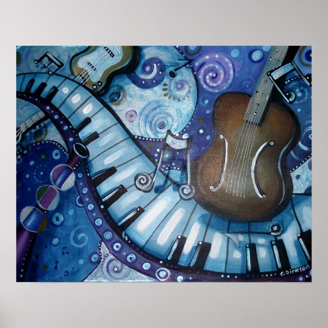 Pôster Rhapsodia em Azul (Frente)