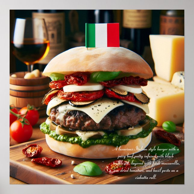 Poster Rhapsody Burger Sensação (Frente)