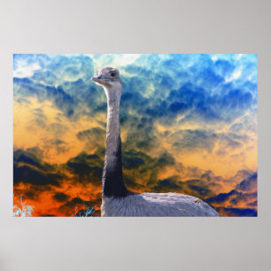 Poster Rhea no Céu da Nuvem de Tempestade