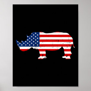 Poster Rhino Lover Rhinoceros Horn Safari Wildlife Indepe