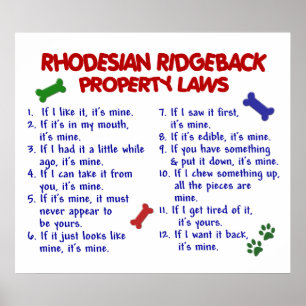 PÔSTER RHODESIAN RIDGEBACK
