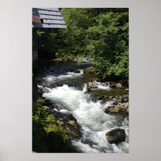 Poster Riacho na Creek Street - Ketchikan, Alasca