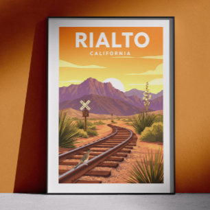Poster Rialto Califórnia Antiga