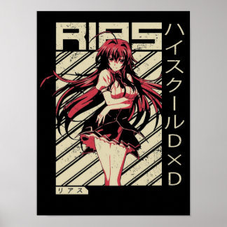 Poster Rias Gremory Segundo grau DxD