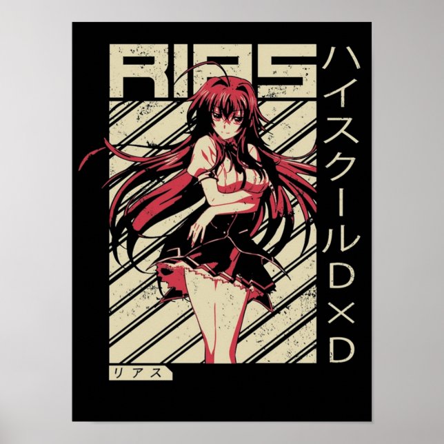 Poster Rias Gremory Segundo grau DxD (Frente)