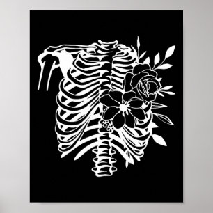 Poster Rib Cage Flower Easy Halloween Costume 1