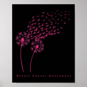 Poster Ribbon Dandelion Faith Hope Ama Cancer