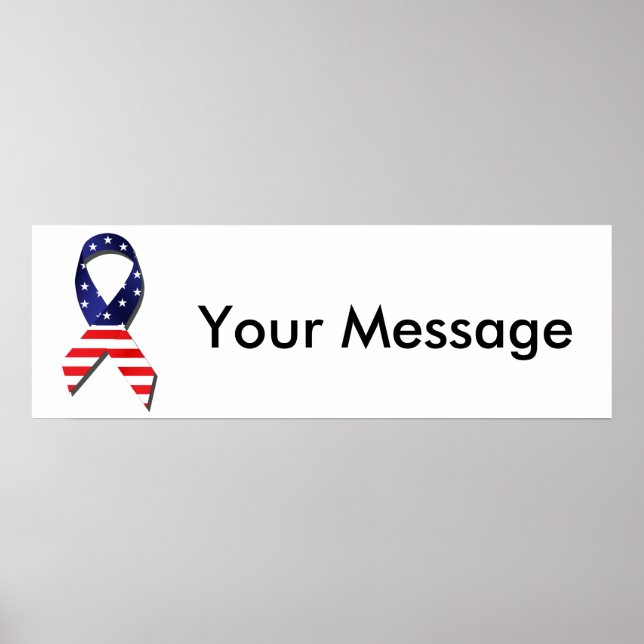 Pôster Ribbon EUA (Frente)