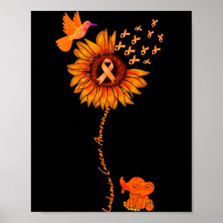 Poster Ribeira Laranja Elefante Suower Leucemia Cancro