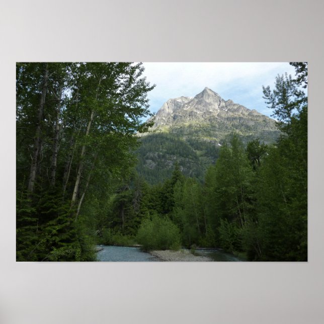 Poster Ribeiro McDonald no Parque Nacional Glacier (Frente)