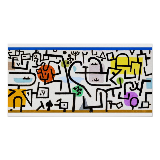Pôster Rich Port, Paul Klee (Frente)