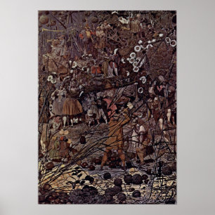 Pôster Richard Dadd - Mestre-Curso feericamente dos