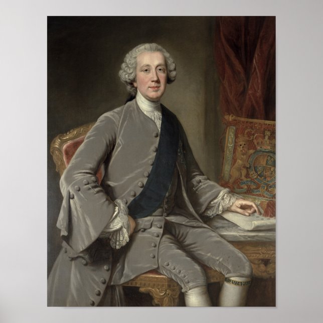 Pôster Richard Grenville, Earl Temple, c.1760 (Frente)