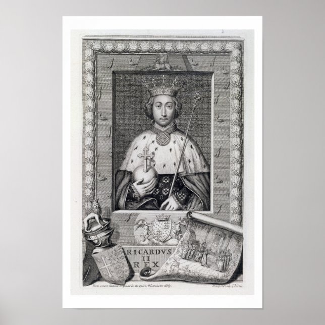 Pôster Richard II (1367-1400) King of England 1377-99, af (Frente)