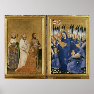 Pôster Richard II apresentado ao Virgin e à criança