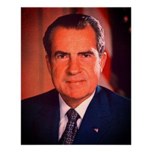 Pôster Richard Nixon, político americano, presidente dos
