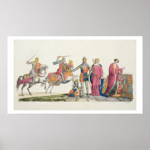 Pôster Richard the Lionheart, John of Gaunt, Edward III,