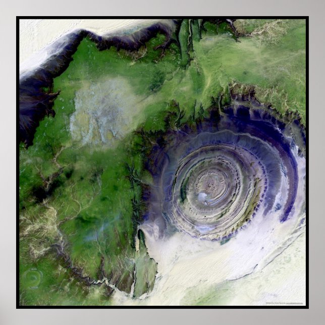 Pôster Richat Structure Mauritânia Africa (Frente)