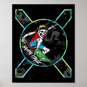 Poster Richhotwave Santa Cruz Esqueleto Skate Skateboardi