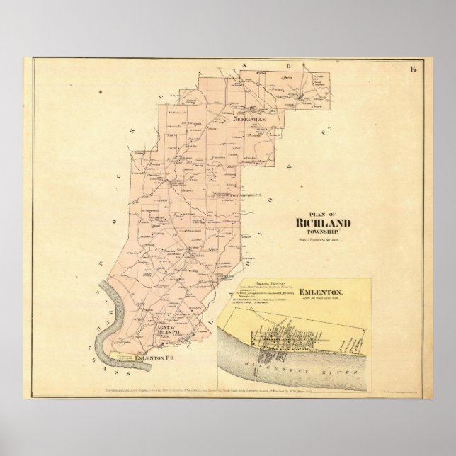 Pôster Richland Township (Frente)