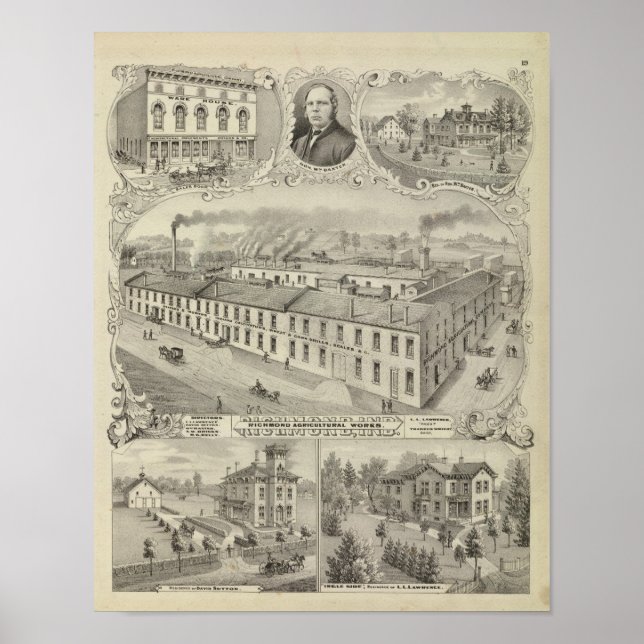 Poster Richmond Agricultural Works, Richmond, Ind (Frente)