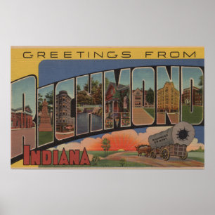 Poster Richmond, Indiana - grandes cenas da letra