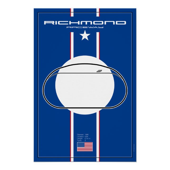 Pôster Richmond Raceway (Frente)