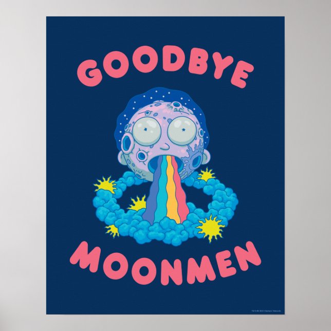 Poster RICK E MORTY™ | Adeus, Moonmen (Frente)