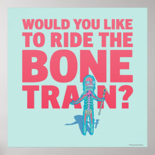 Poster RICK E MORTY™ Anatomia Park - Comboio Osso