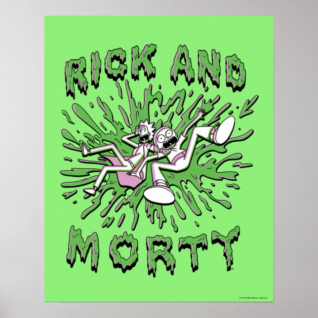 Poster RICK E MORTY™ | Caindo Em Iva Ácida (Frente)