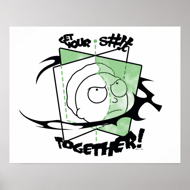 Poster RICK E MORTY™ | Coloque seu S#!t juntos! (Frente)