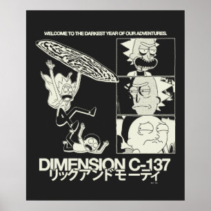 Poster RICK E MORTY™ Dimensão C-137