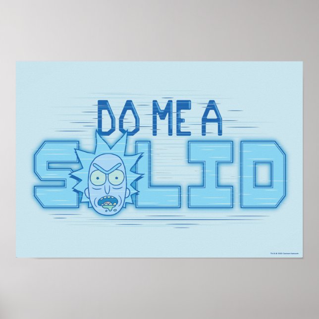 Poster RICK E MORTY™ | Faça-Me Um Sólido (Frente)
