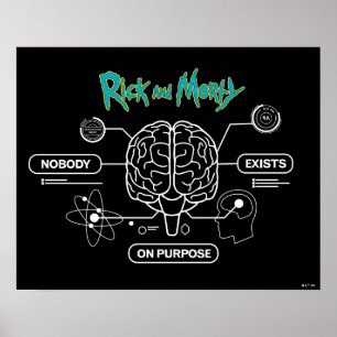Poster RICK E MORTY™   Fazer download do cérebro de backu