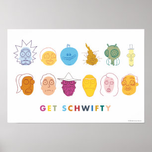 Poster RICK E MORTY™ Get Schwifty