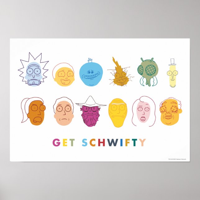 Poster RICK E MORTY™ | Get Schwifty (Frente)