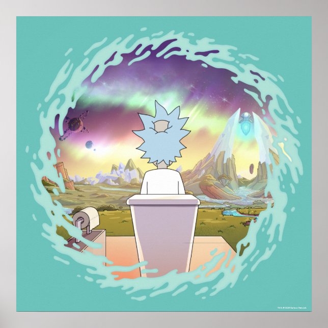 Poster RICK E MORTY™ | Local Privado do Rick (Frente)