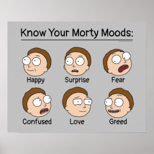 Poster RICK E MORTY™ Morty's Moods