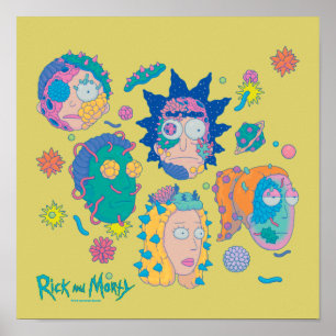 Poster RICK E MORTY™  Padrão Familiar Infectado