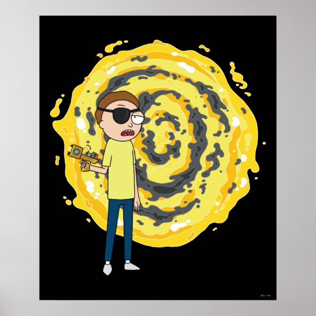 Poster RICK E MORTY™ | Portal de mau Morty (Frente)