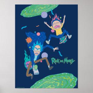 Poster RICK E MORTY™ Salto de Portal Infectado