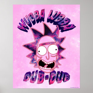 Poster RICK E MORTY™ | Wubba Lubba Dub-Dub
