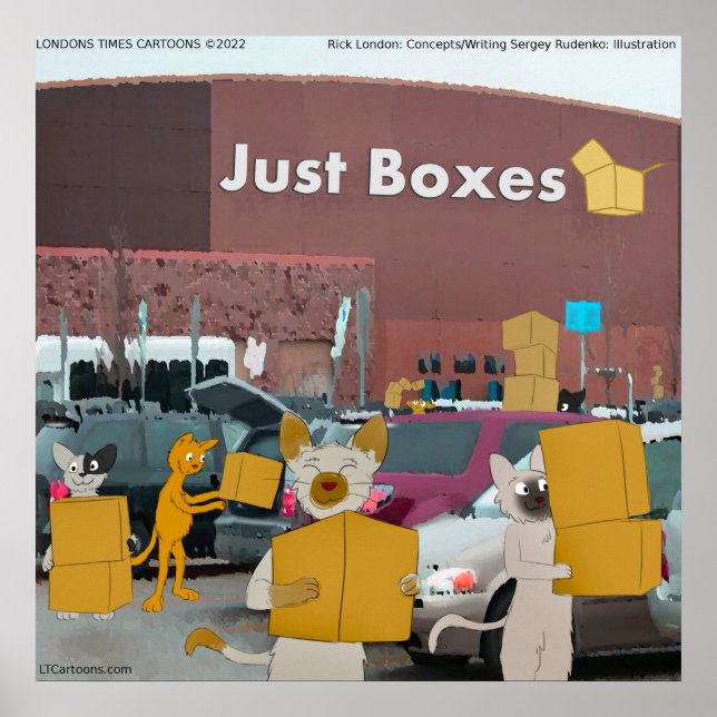 Poster Rick London Big Box Stores Para Cats Comic (Frente)