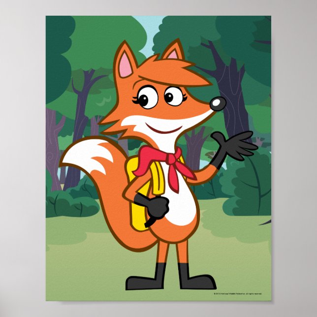 Pôster Rick Ranger | Escarlett Fox Waving (Frente)